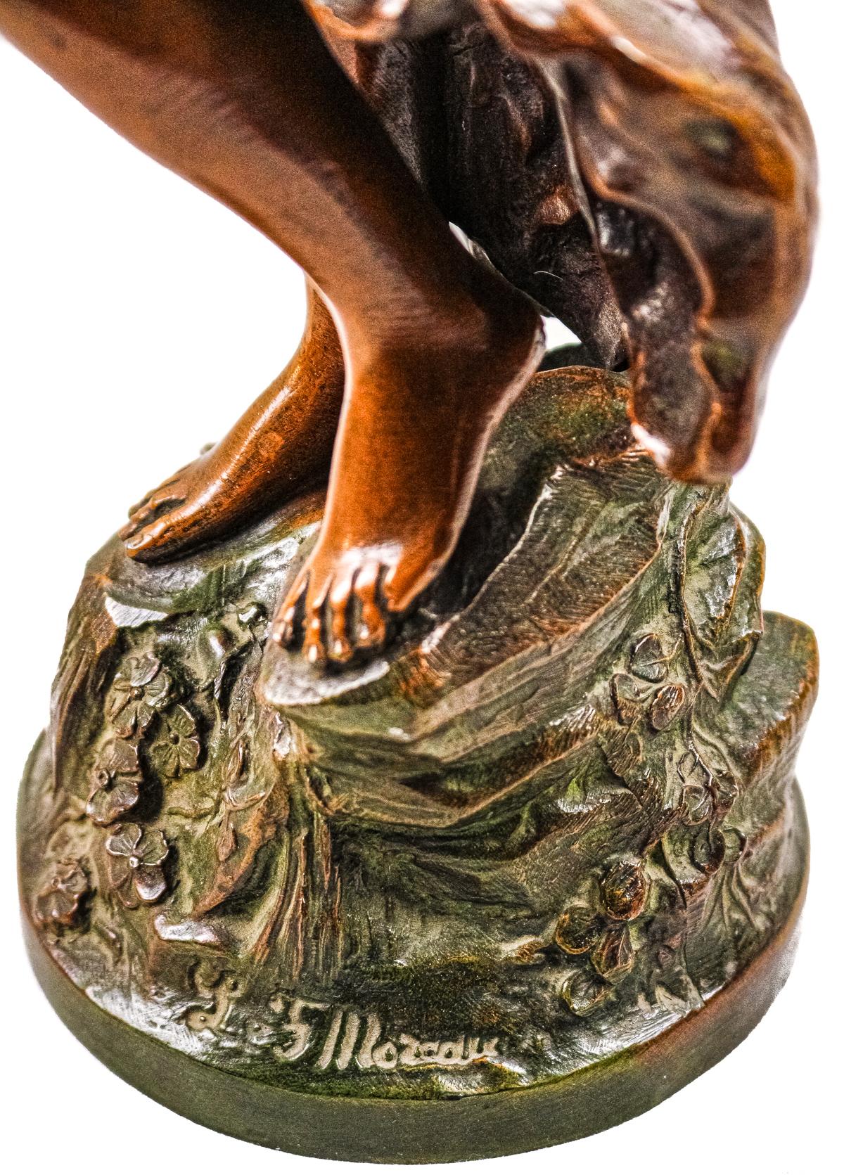 FIGURA FRANCESA EN CALAMINA DE FINALES DEL S.XIX