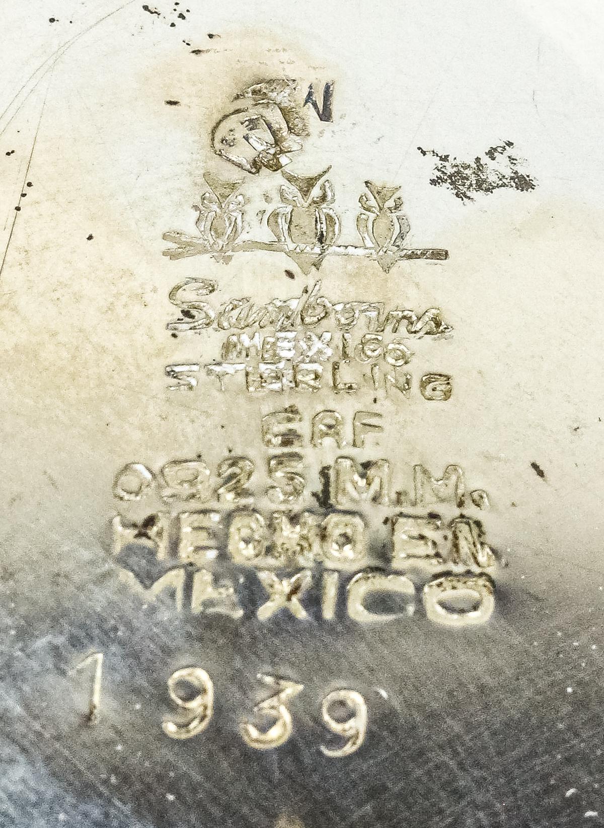 JARRA GALLONADA EN PLATA DE MEDIADOS DEL S.XX