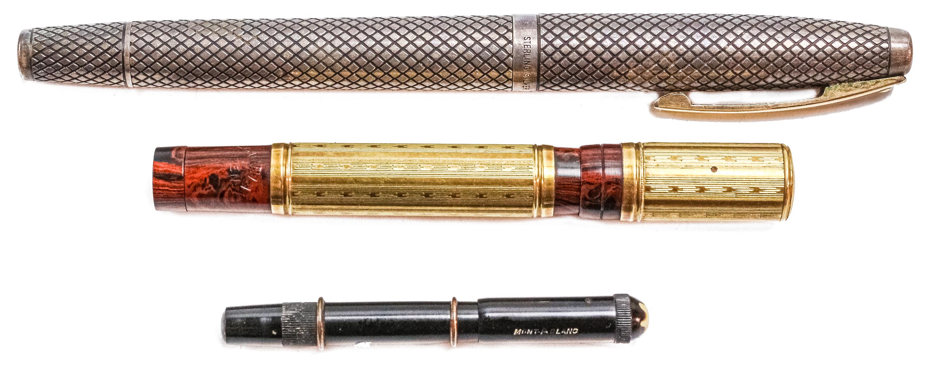 TRES PLUMAS ESTILOGRÁFICAS