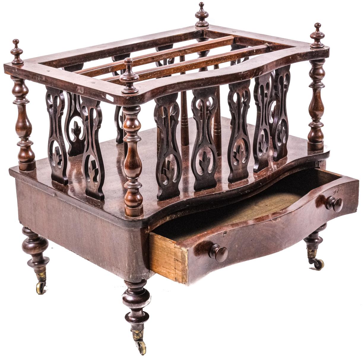 PEQUEÑO MUEBLE REVISTERO INGLÉS DE MEDIADOS S.XX