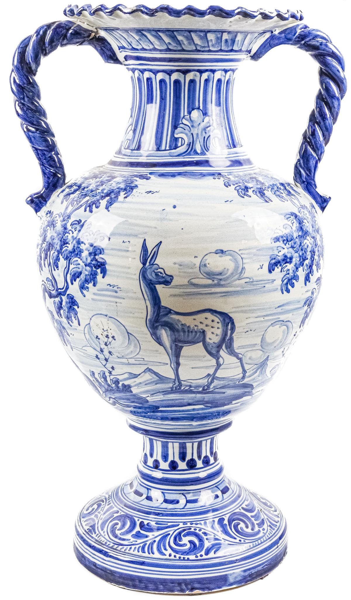 JARRÓN EN CERÁMICA DE TALAVERA