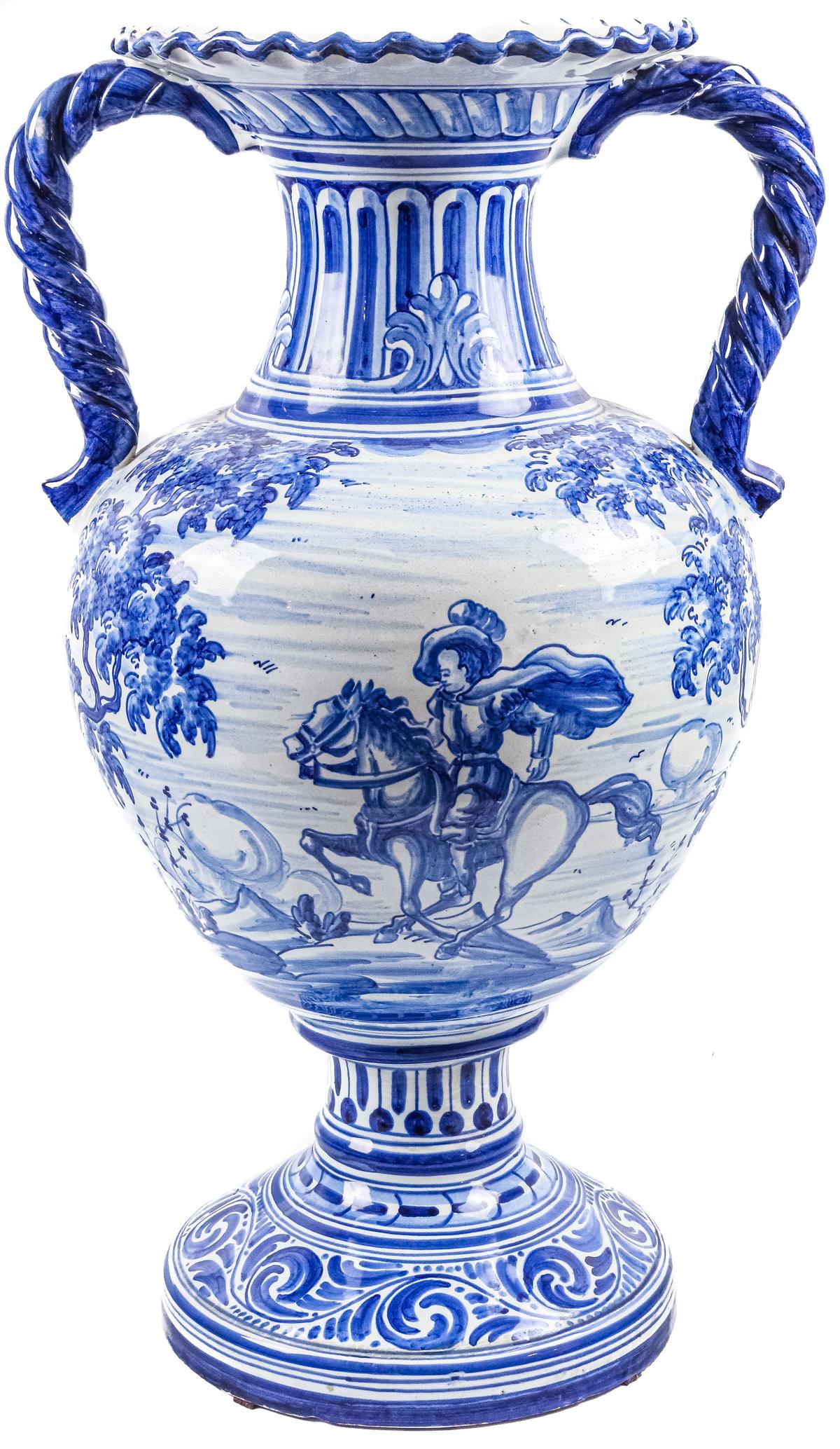 JARRÓN EN CERÁMICA DE TALAVERA