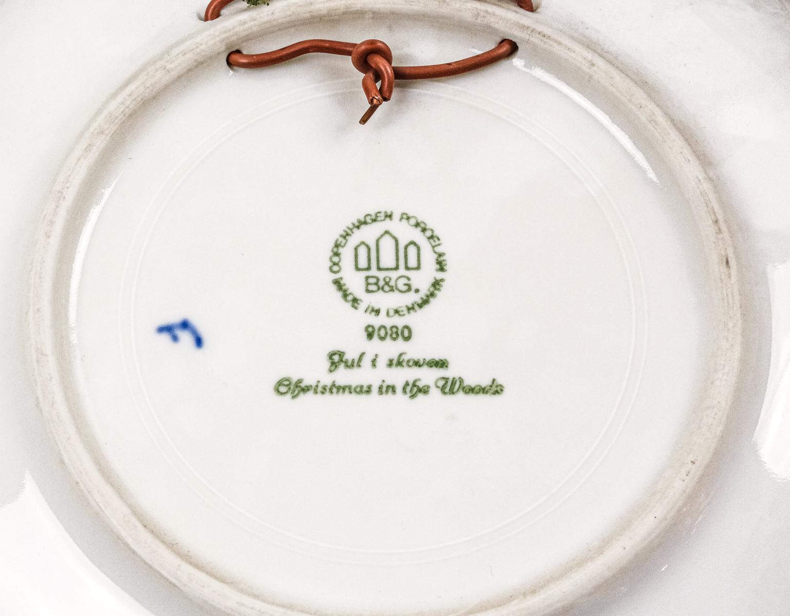 COLECCIÓN DE 10 PLATOS PORCELANA DANESA "B&G"