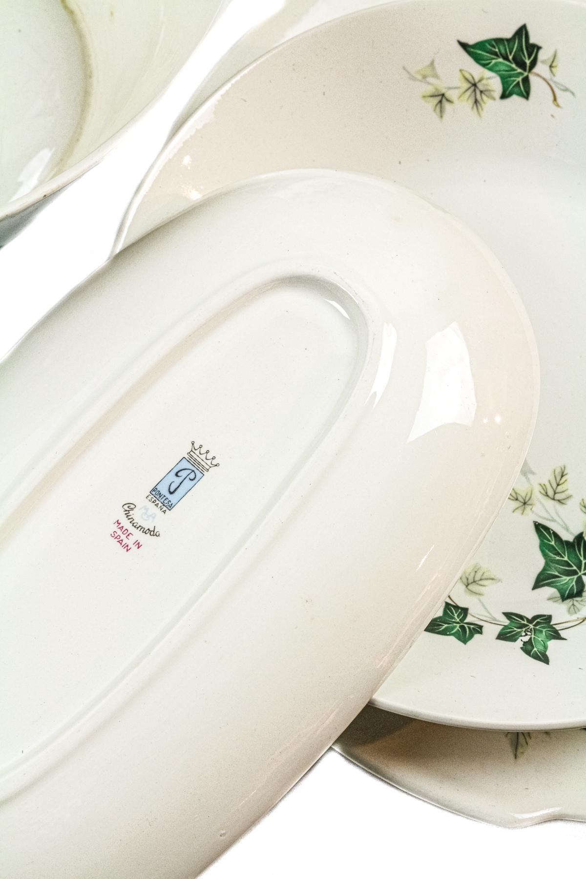 VAJILLA PARA 10 SERVICIOS EN PORCELANA ESPAÑOLA