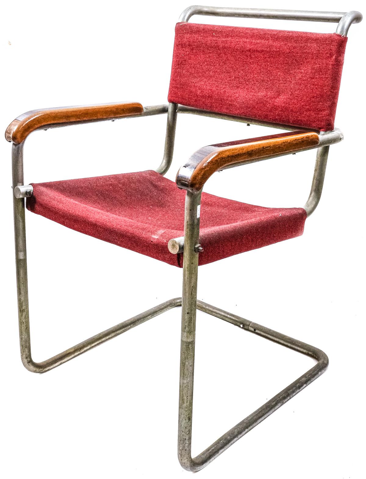 MESA DE DESPACHO Y SILLA DE LOS AÑOS 50