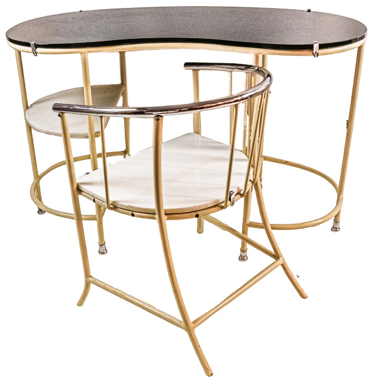 MESA DE CONSULTORIO MÉDICO CON SILLA