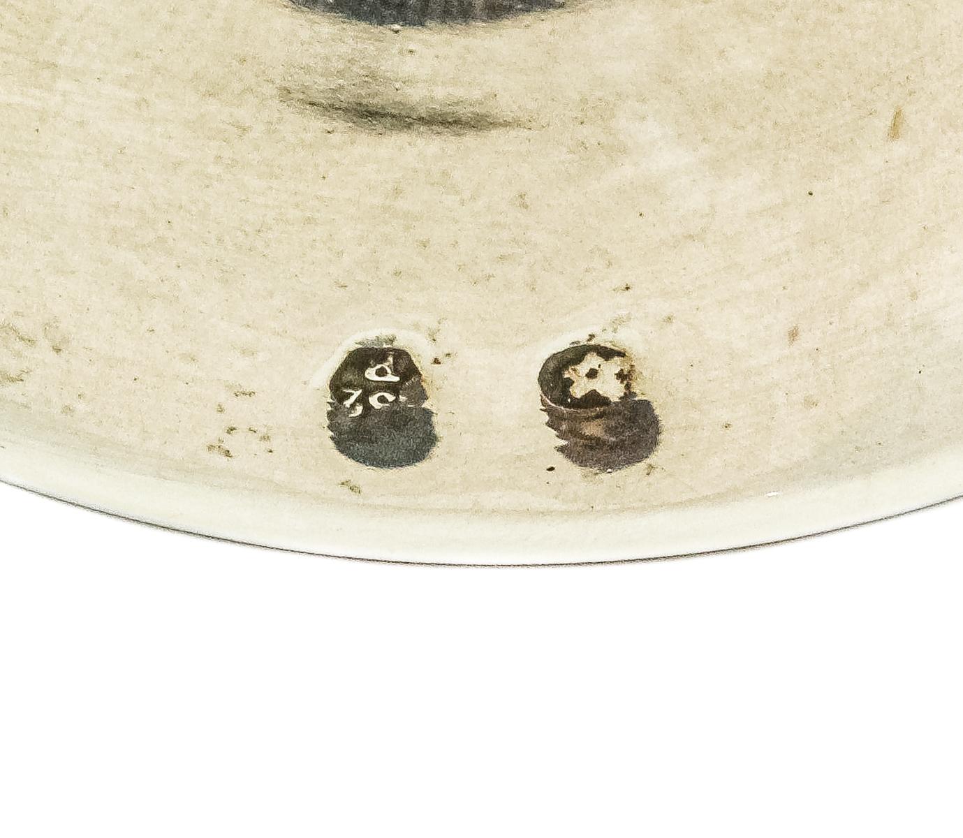 PALMATORIA Y FLOR EN PLATA DE MEDIADOS DEL S.XX
