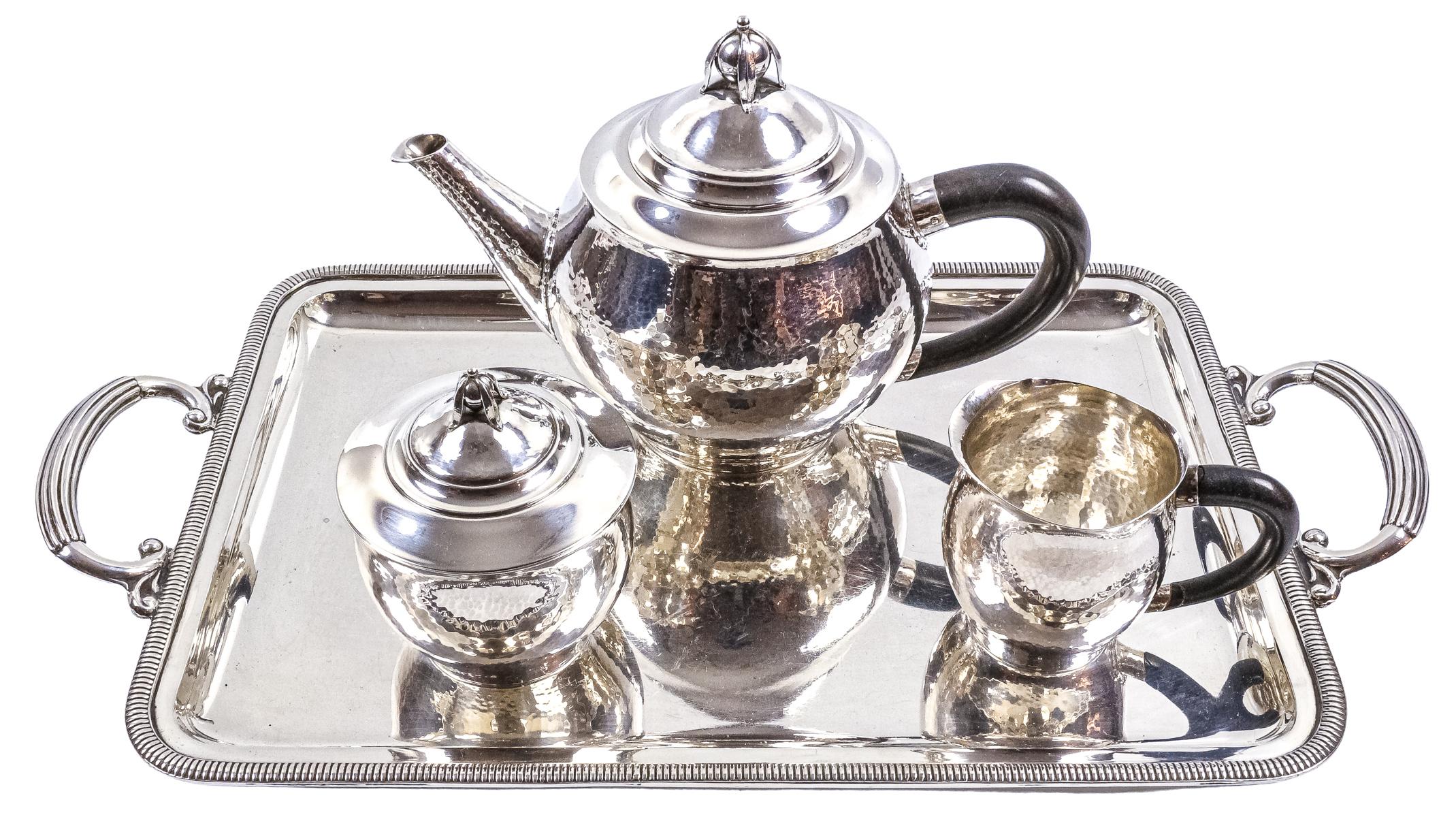 SERVICIO DE TÉ EN PLATA DEL PRIMER TERCIO DEL S.XX