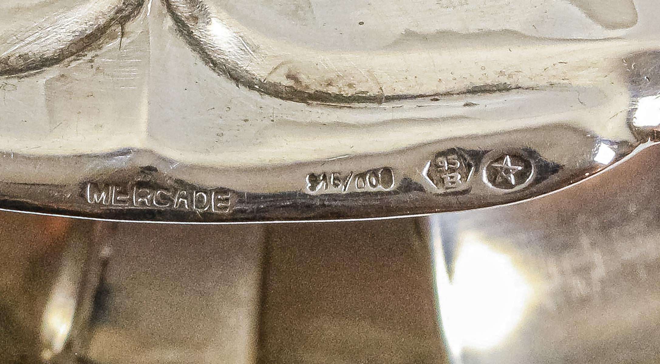 DOS CENTROS DE MESA EN PLATA DEL PRIMER TERCIO S.XX