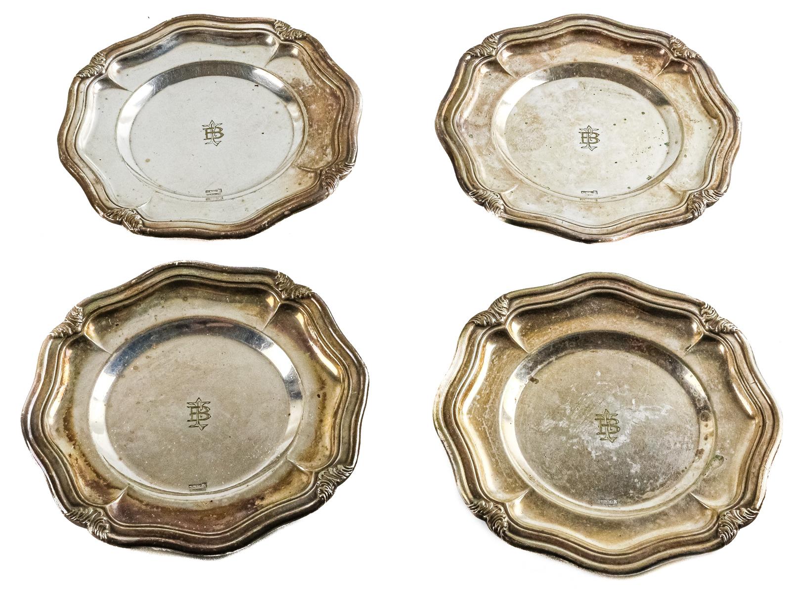 CUATRO PLATITOS DE PAN "MENESES" DEL PRIMER TERCIO DEL S.XX