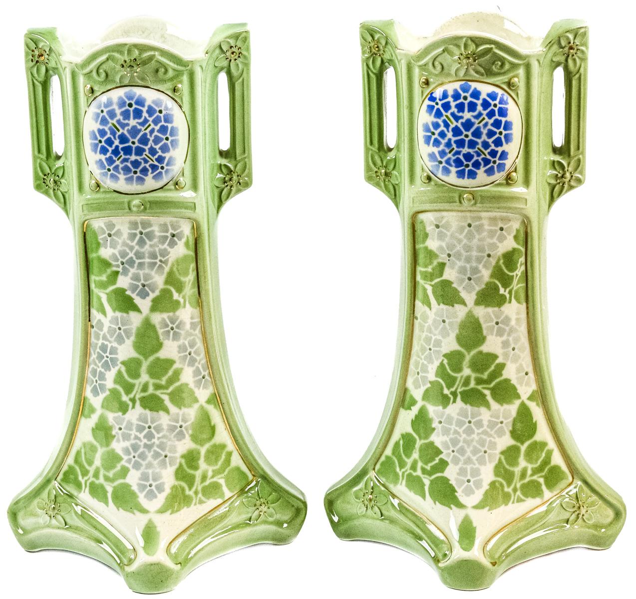 PAREJA DE JARRONES ART NOUVEAU