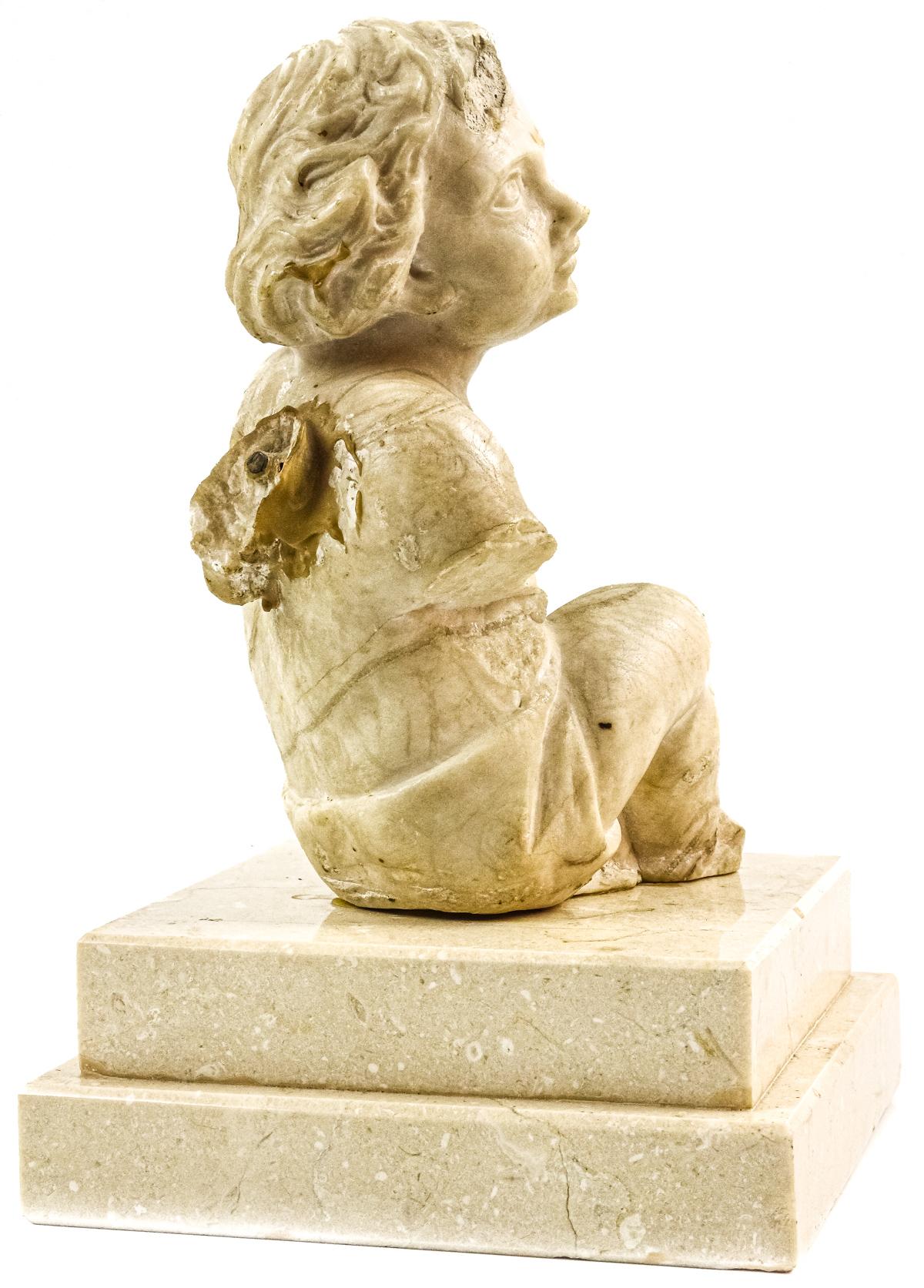 FIGURA DE MARMOL DEL SIGLO XIX
