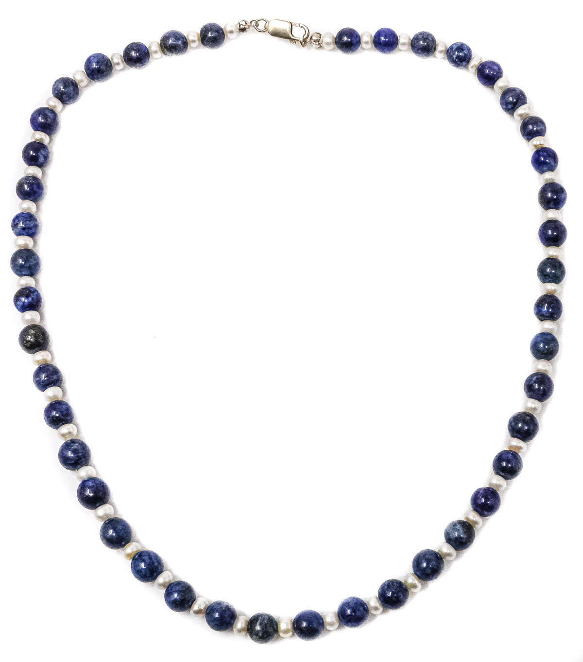 COLLAR CON LAPISLÁZULI Y PERLAS
