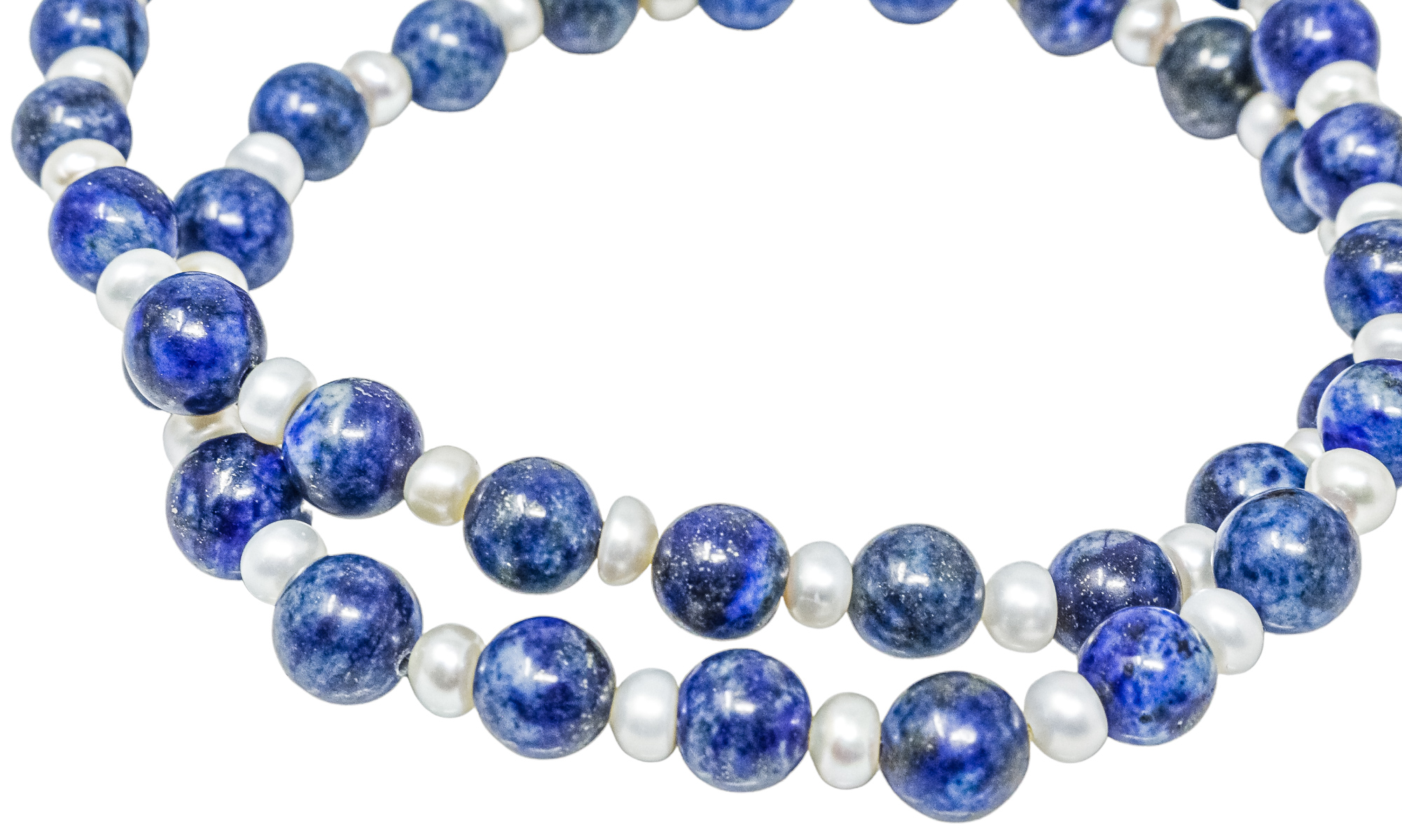 COLLAR CON LAPISLÁZULI Y PERLAS