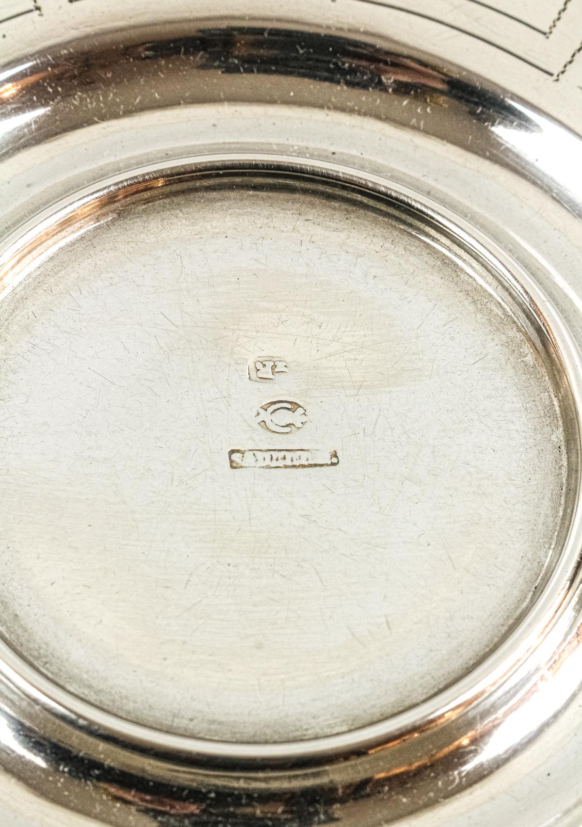 COPA Y PLATO EN PLATA DEL ÚLTIMO TRECIO DEL S.XIX