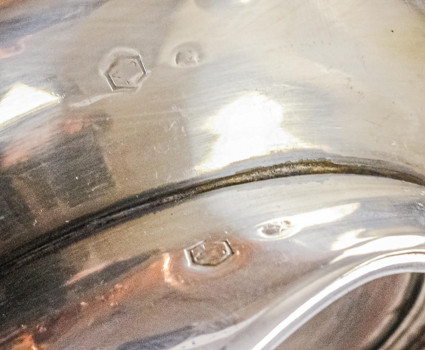 CENTRO DE MESA EN PLATA DEL ÚLTIMO CUARTO DEL S.XX