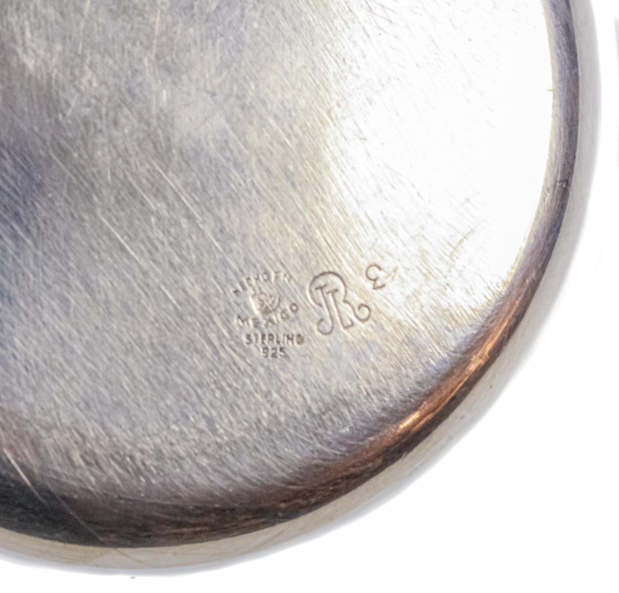 CENICERO MEJICANO EN PLATA DE LA SEGUNDA MITAD S.XX