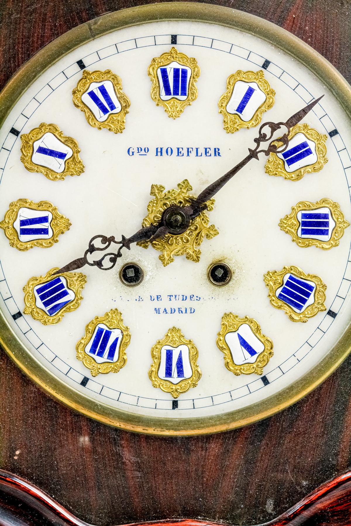 RELOJ DE PARED DEL ÚLTIMO CUARTO DE SIGLO XIX
