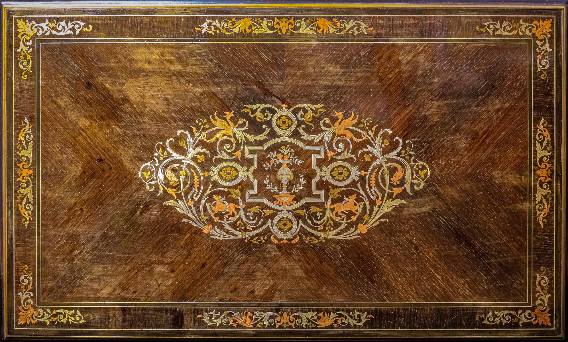 MESA DE DESPACHO BOULLE DE FINALES DEL S.XIX