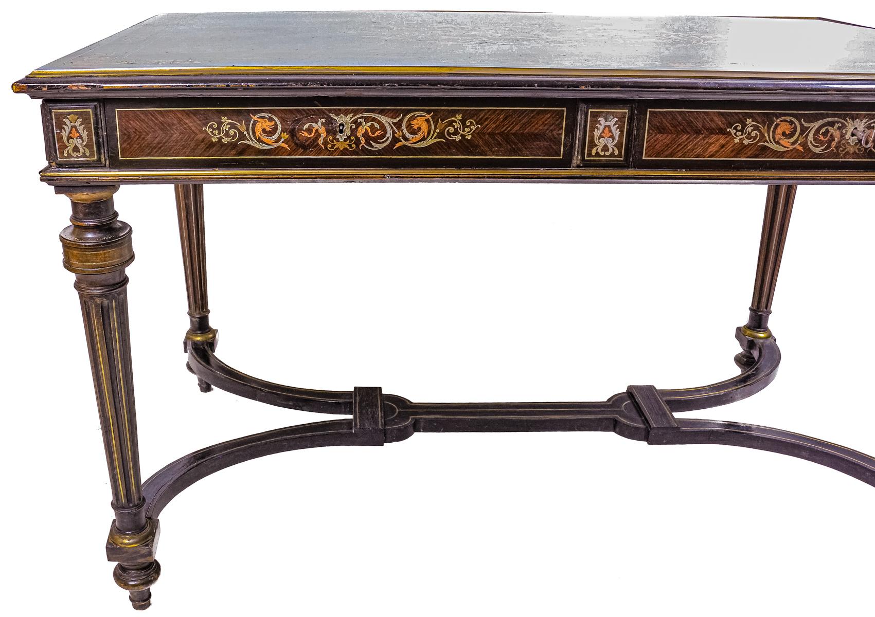 MESA DE DESPACHO BOULLE DE FINALES DEL S.XIX