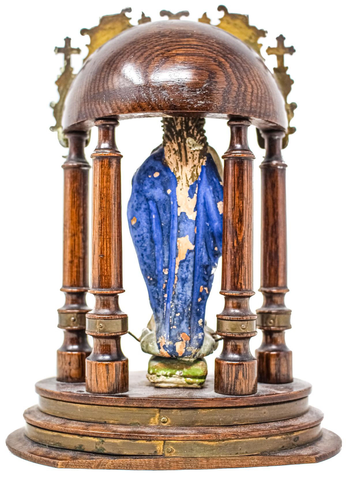 VIRGEN CON TEMPLETE DEL SIGLO XIX
