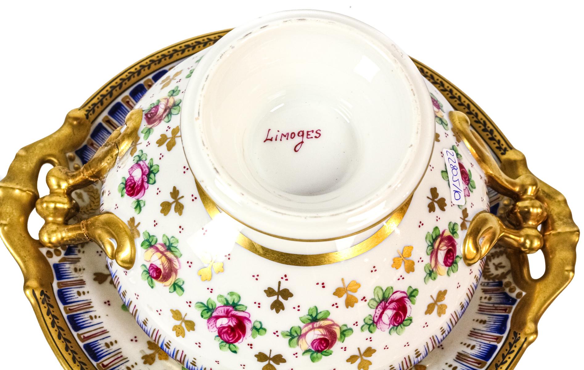 PEQUEÑA SOPERITA INDIVIDUAL EN PORCELANA DE LIMOGES