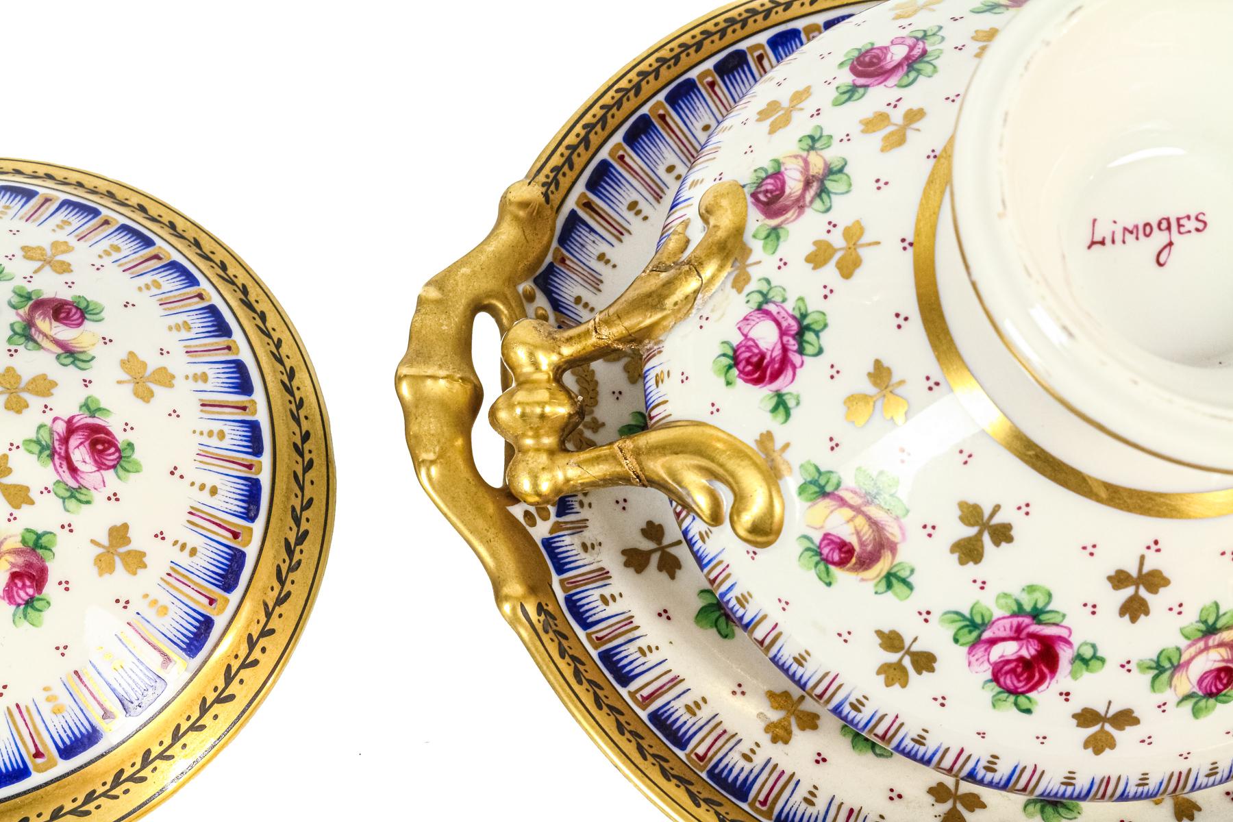 PEQUEÑA SOPERITA INDIVIDUAL EN PORCELANA DE LIMOGES