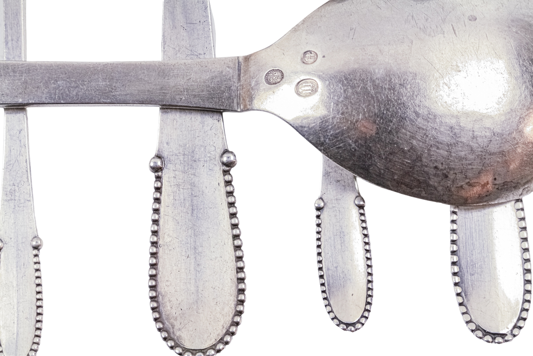 CONJUNTO DE CUBIERTOS EN PLATA DANESA GEORG JENSEN