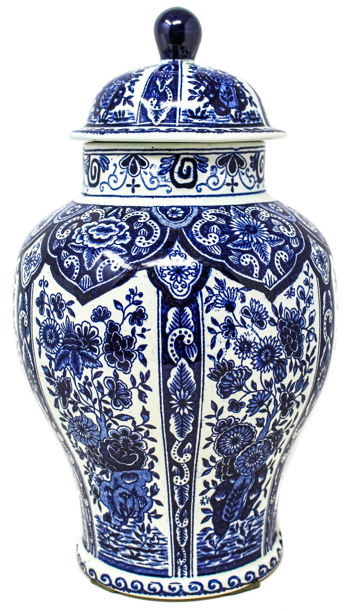 TIBOR EN PORCELANA DE "DELFT" DEL ÚLTIMO CUARTO S.XX