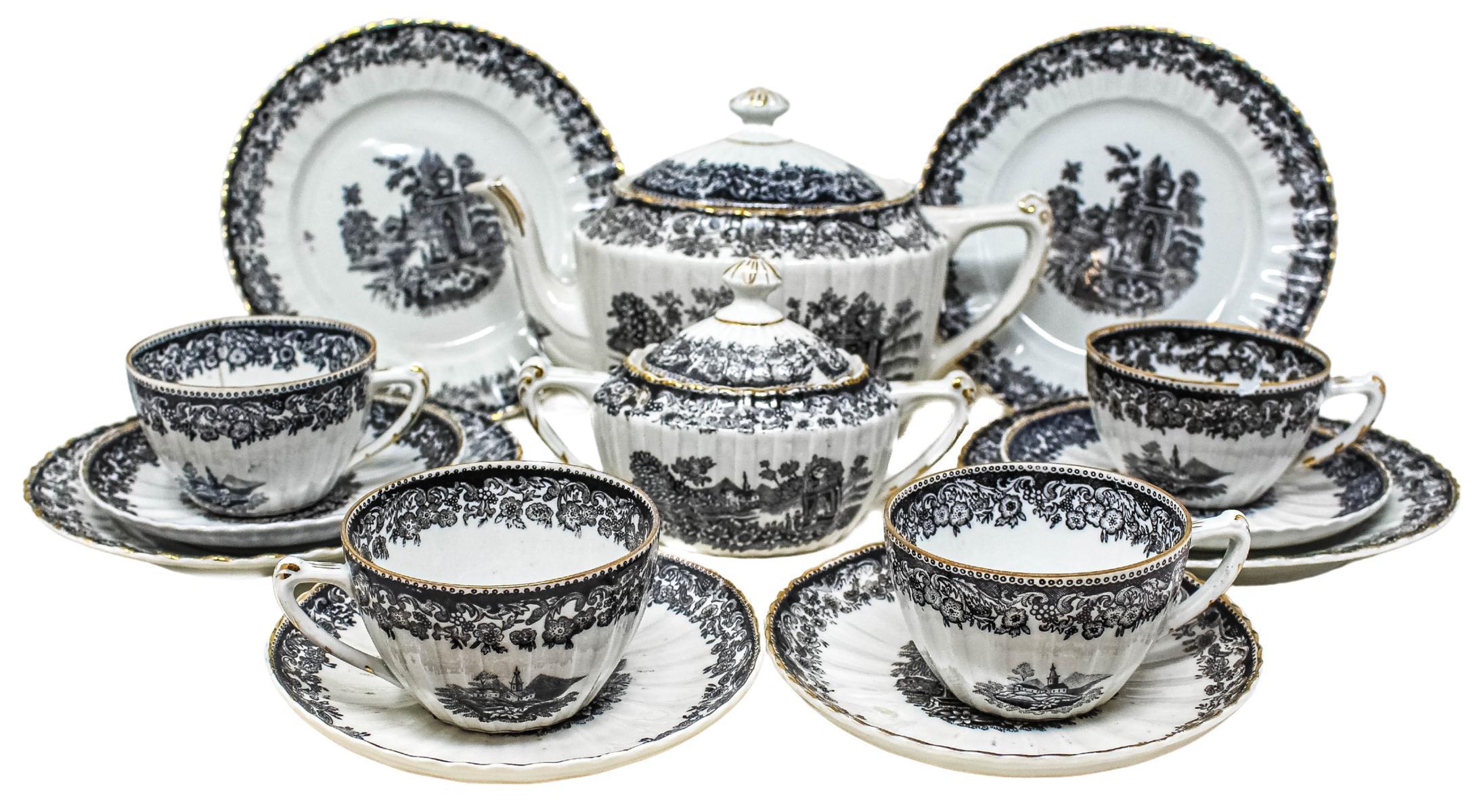 JUEGO DE TÉ DE PRINCIPIOS DEL S.XX