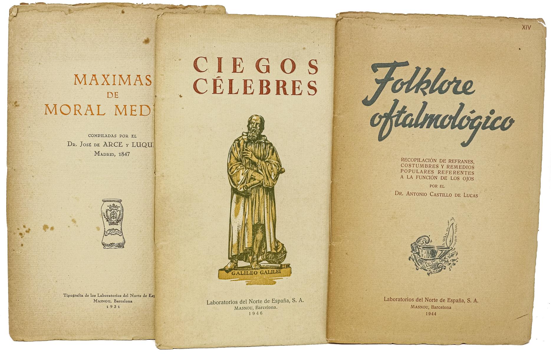 TRES EJEMPLARES RELACIONADOS CON LA MEDICINA