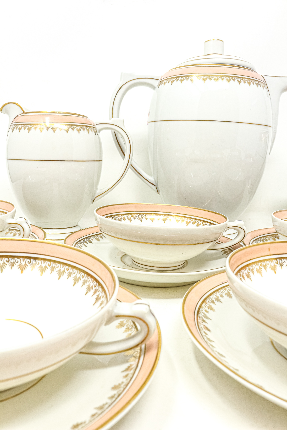 JUEGO PARA CHOCOLATE EN PORCELANA DE LIMOGES