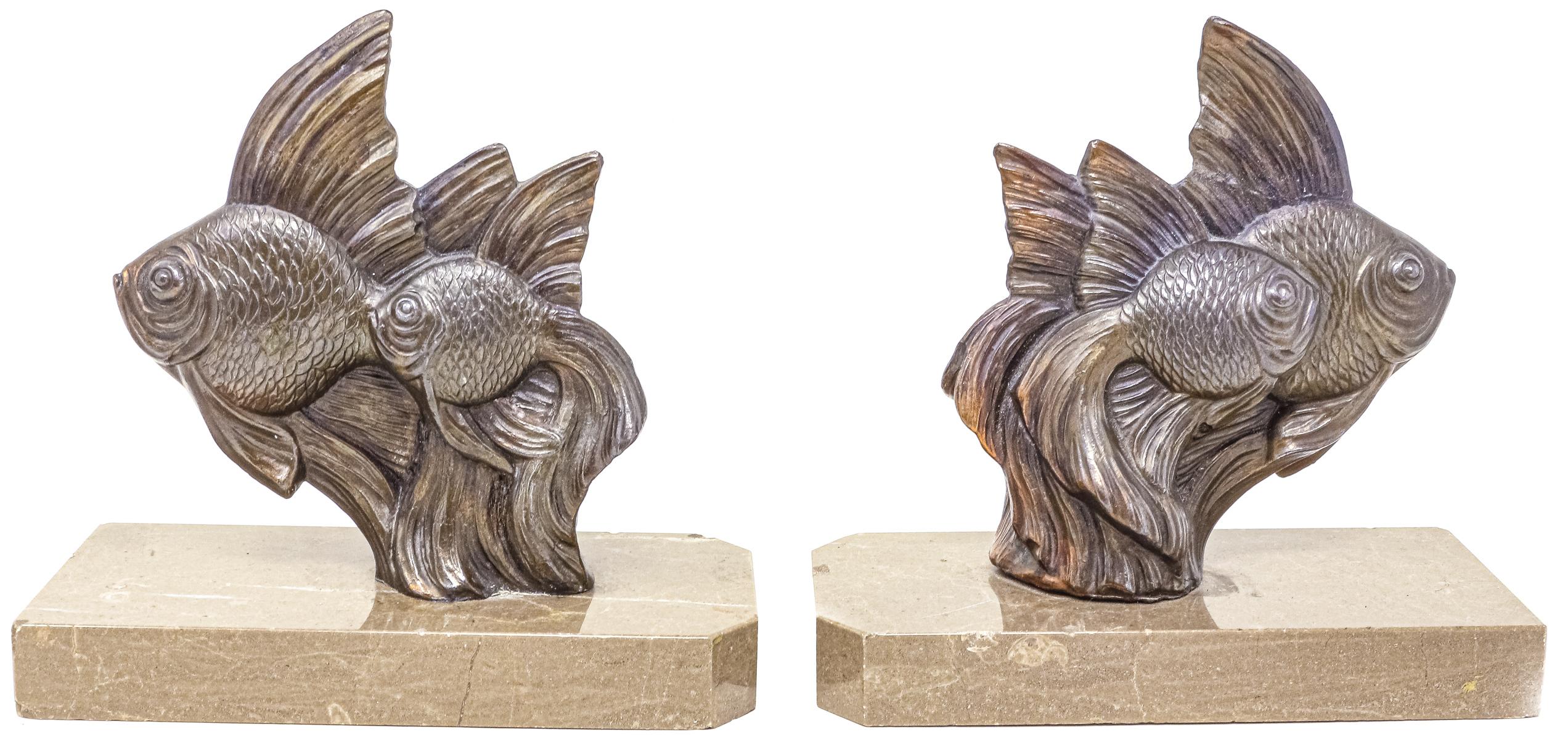 PAREJA DE APOYA LIBROS ART DECO