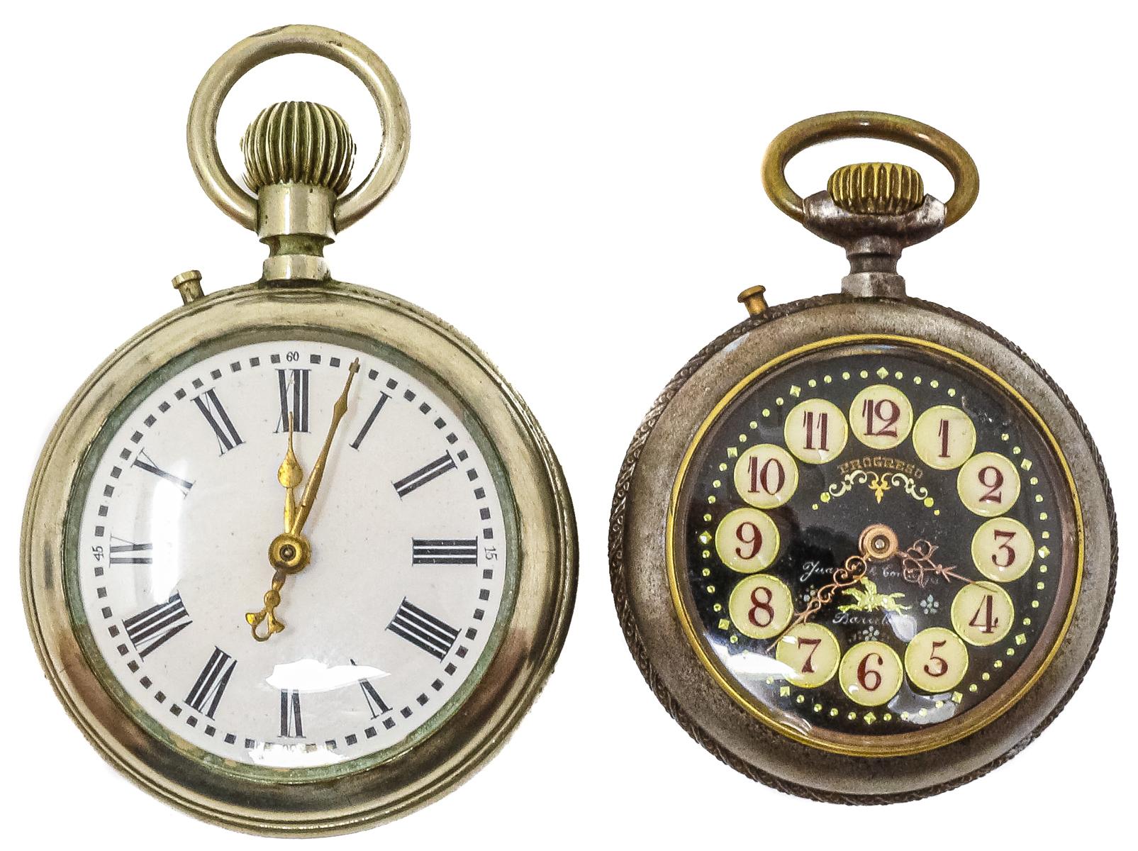 DOS RELOJES DE BOLSILLO DE PPS. DEL S.XX