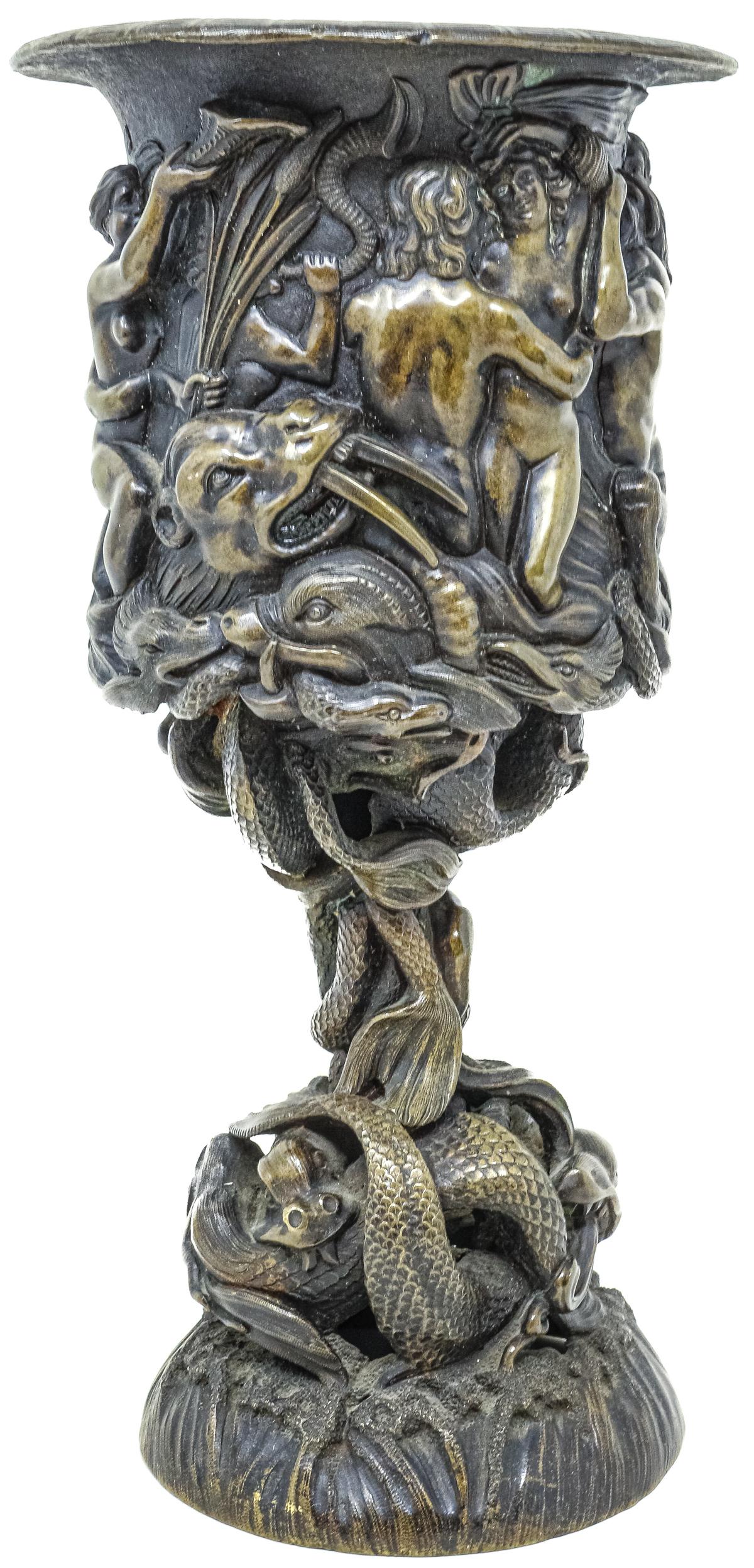 COPA EN BRONCE DE LA SEGUNDA MITAD DE SIGLO XX