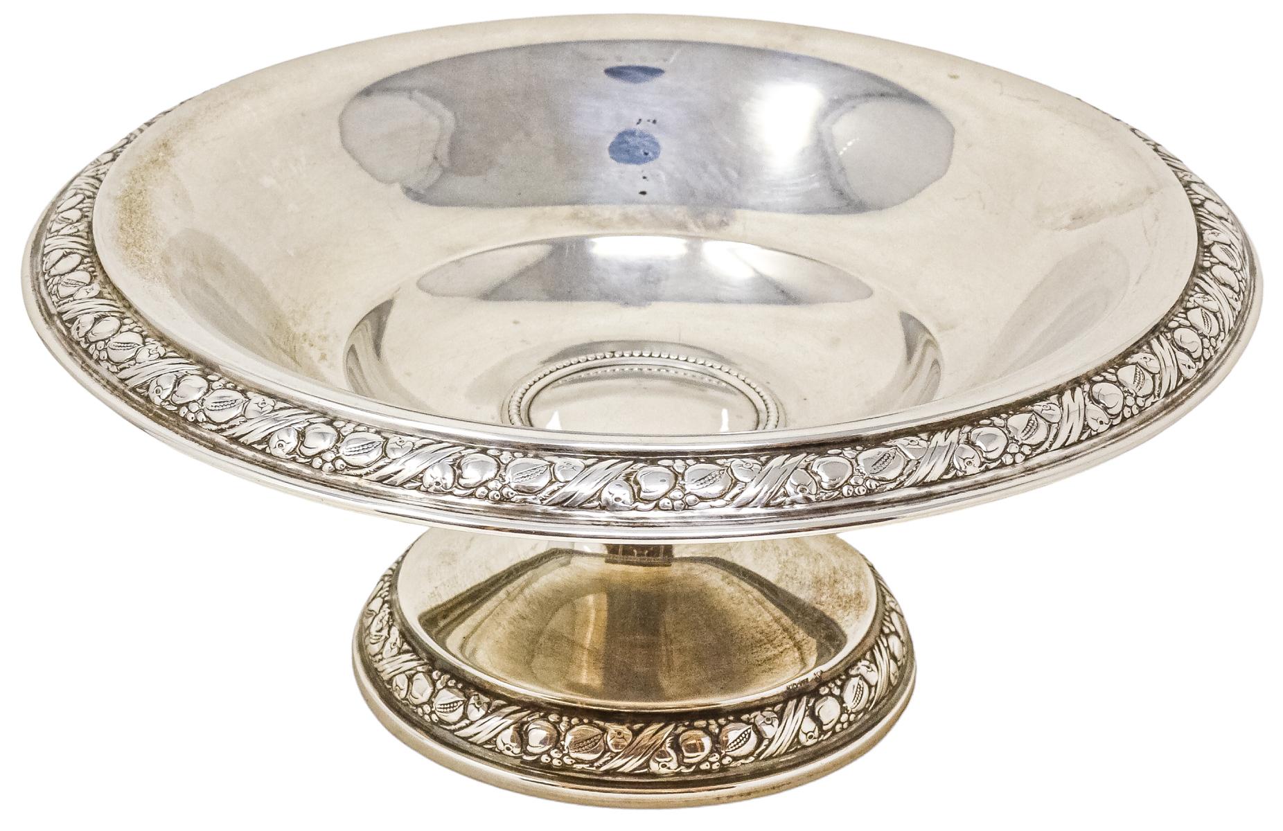CENTRO DE MESA EN PLATA DEL PRIMER TERCIO DEL S.XX