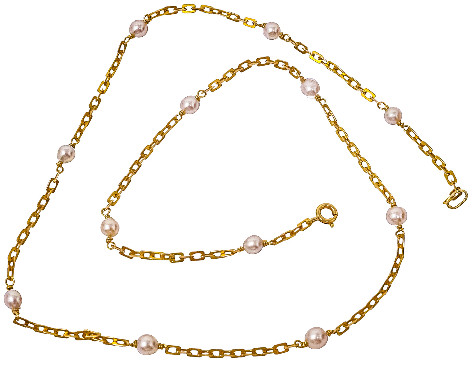 GARGANTILLA DE ORO CON PERLAS