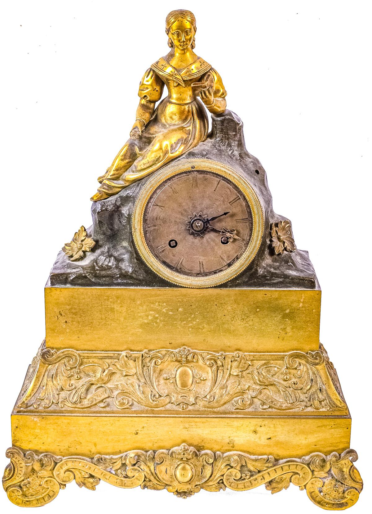 RELOJ DE SOBREMESA "DAMA LEYENDO"
