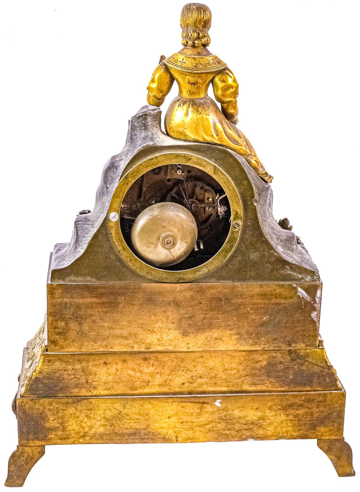 RELOJ DE SOBREMESA "DAMA LEYENDO"