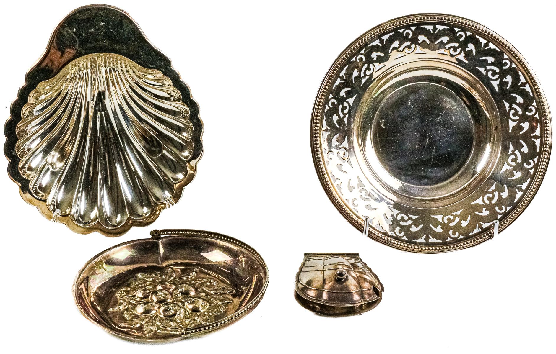LOTE VARIADO EN METAL PLATEADO DEL ÚLTIMO CUARTO DEL S.XX