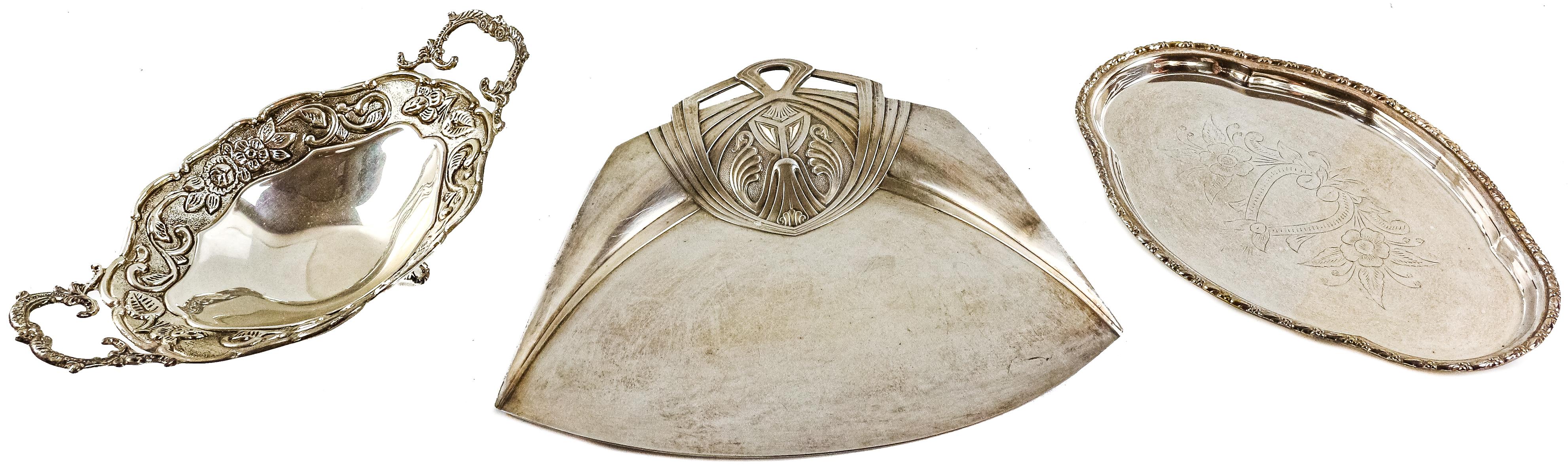 LOTE VARIADO EN METAL PLATEADO PRIMER Y ÚLITMO TERCIO S.XX