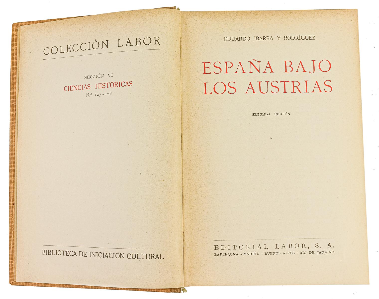 "ESPAÑA BAJO LOS AUSTRIAS"