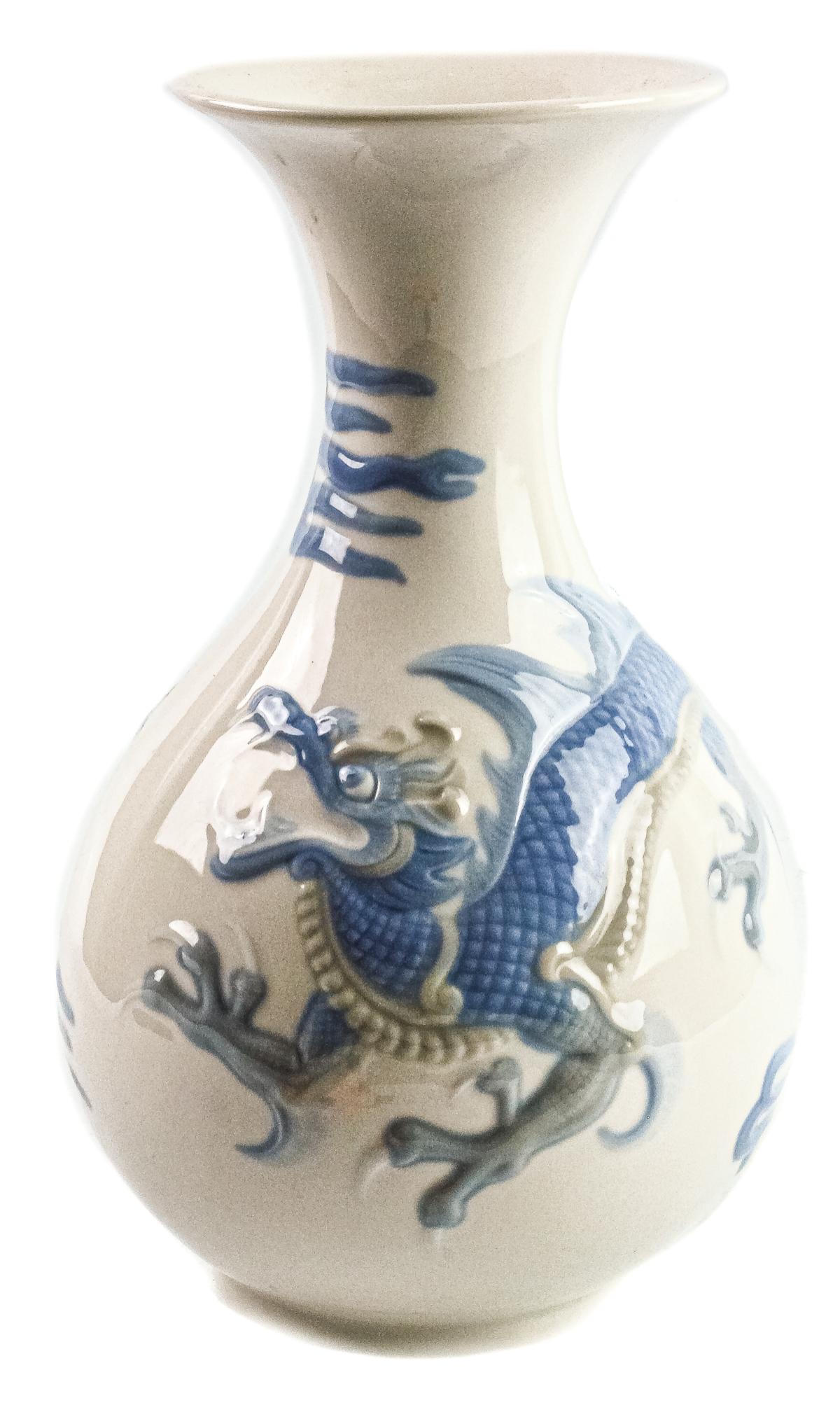 JARRÓN DE PORCELANA LLADRÓ DEL ÚLTIMO CUARTO DEL S.XX