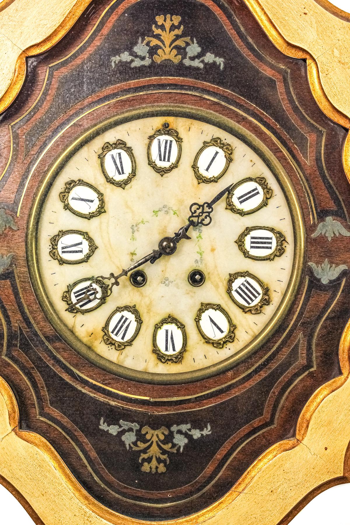 RELOJ DE PARED ISABELINO DEL ÚLTIMO TERCIO DEL S.XIX