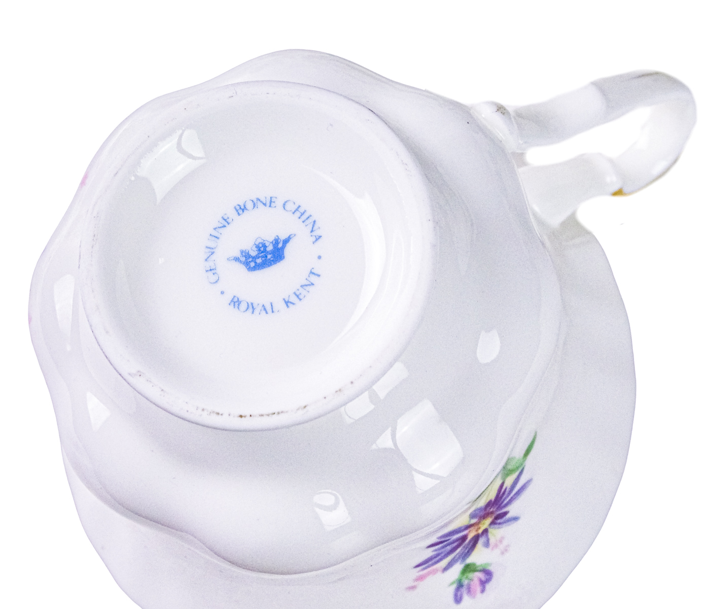 CONJUNTO DE 12 TAZAS EN PORCELANA INGLESA