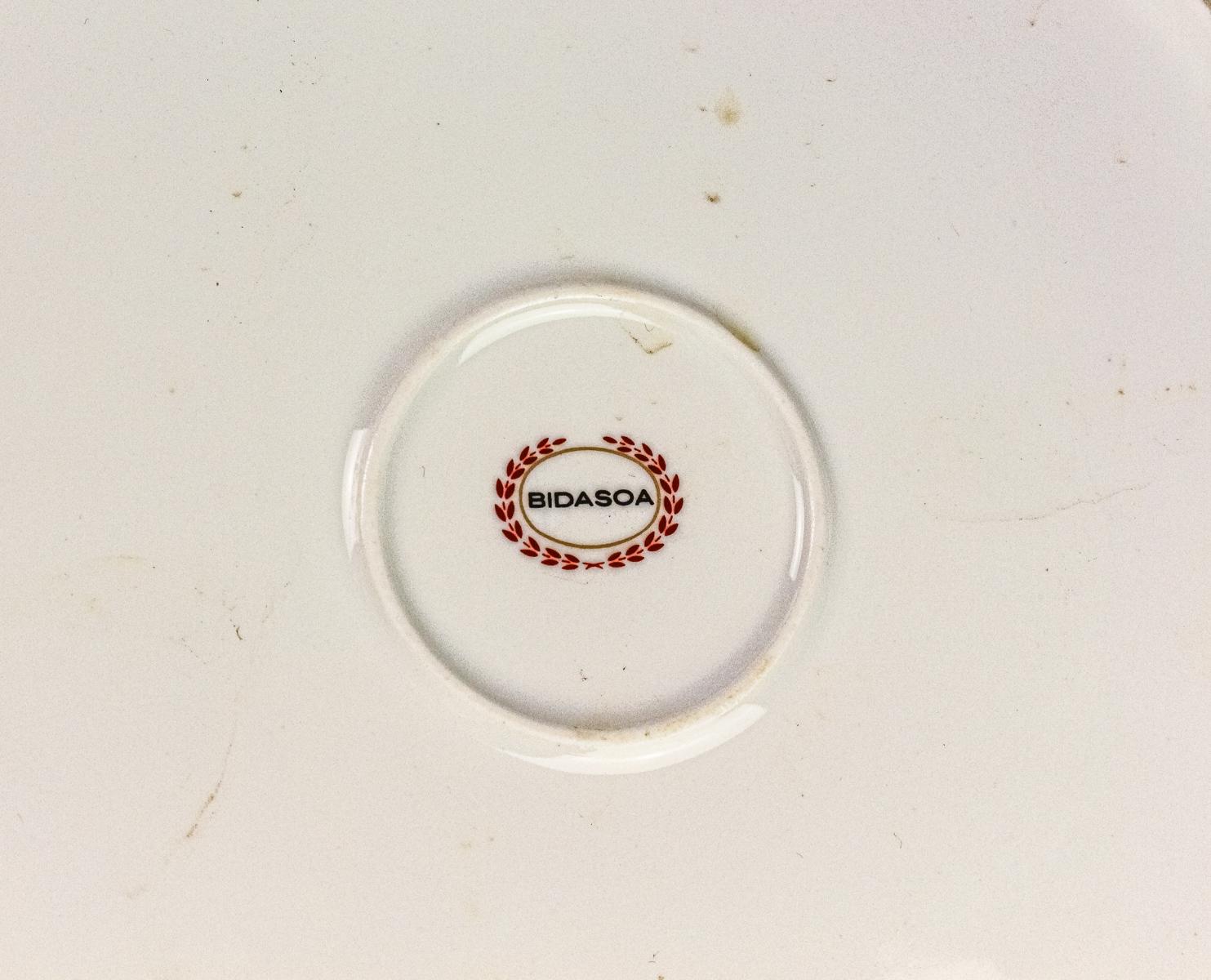 JUEGO DE CAFÉ EN PORCELANA BIDASOA DEL ÚLTIMO CUARTO S.XX