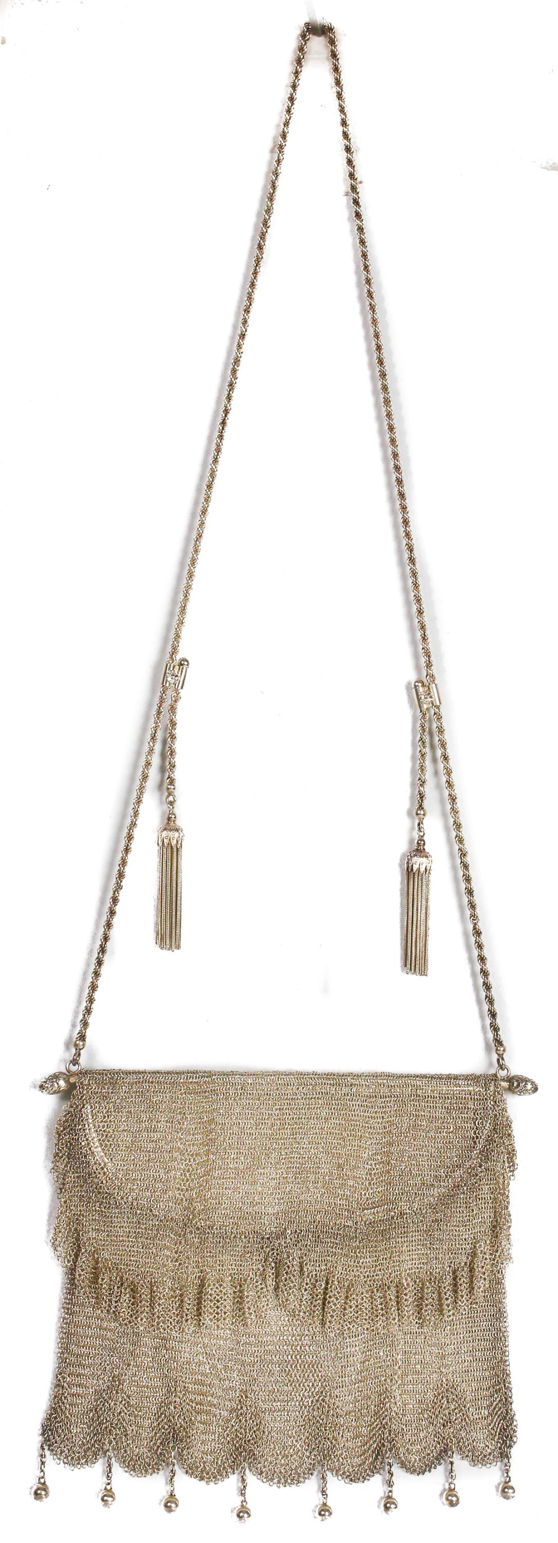 BOLSO DE MALLA EN PLATA DEL PRIMER TERCIO DEL S.XX