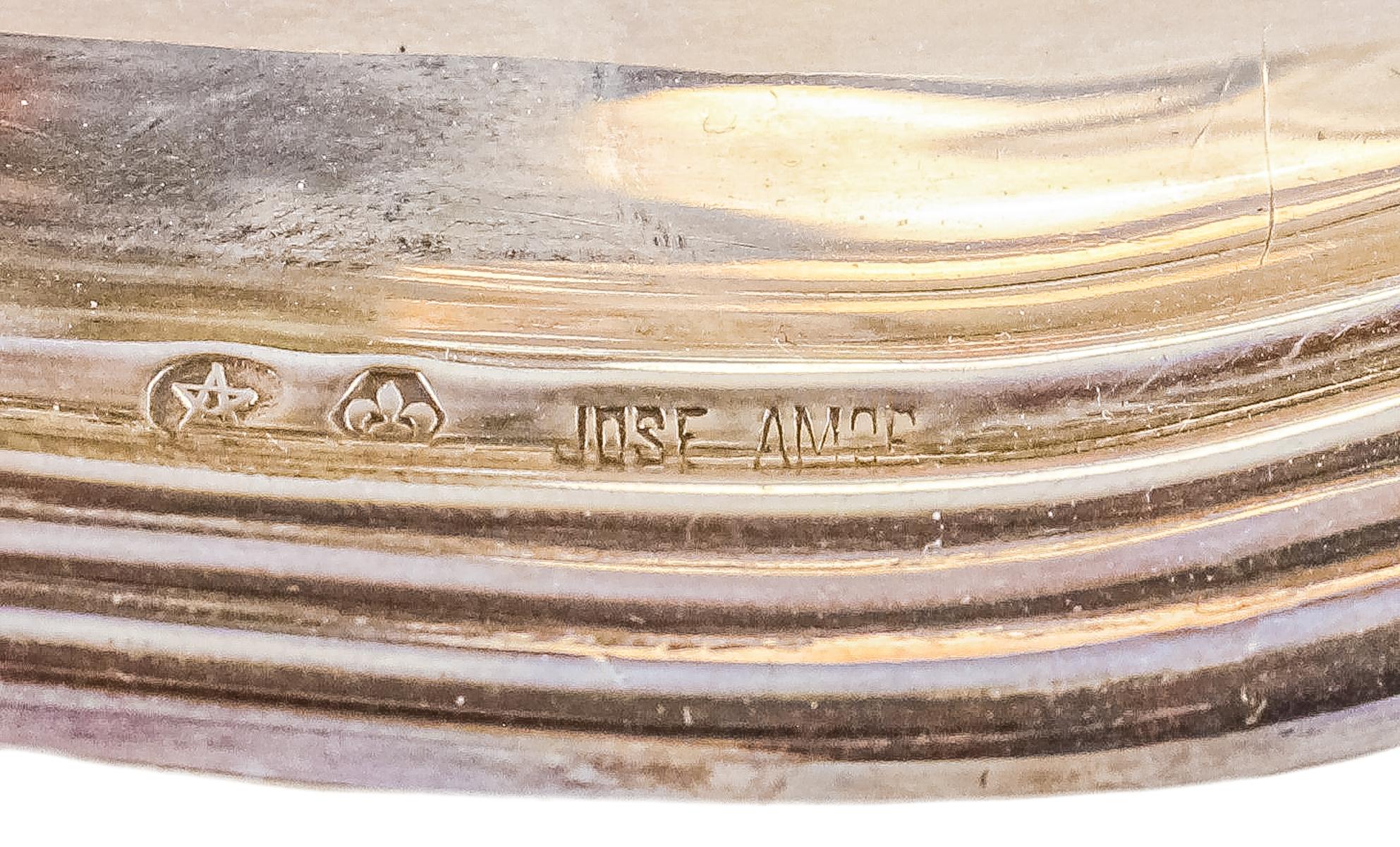 PLATO Y TARRO DE PLATA