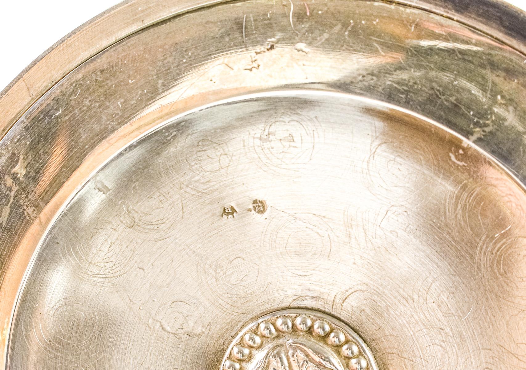 PAREJA DE CANDELABROS DE PLATA DE MEDIADOS DEL S.XX