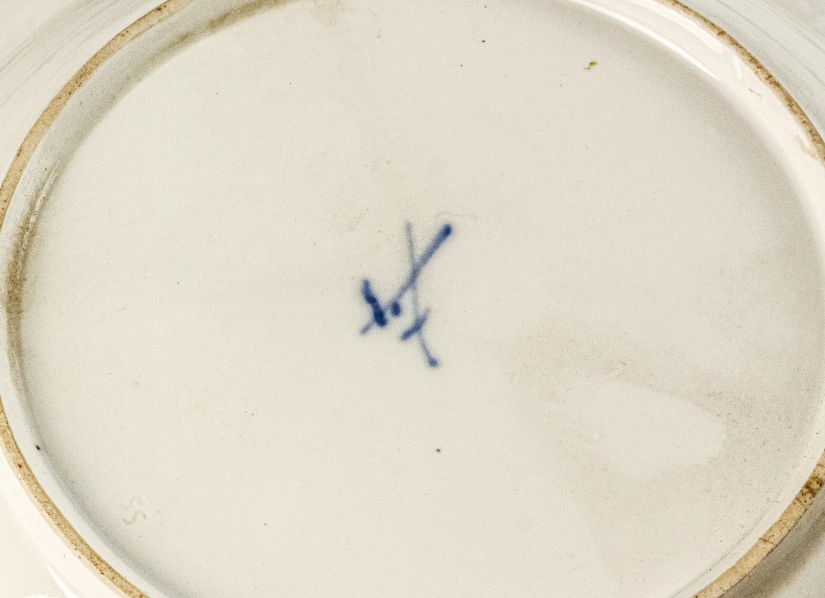 SEIS PLATOS DE PORCELANA ALEMANA DE PRINCIPIOS DEL S.XX